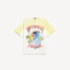 Tricou pentru bărbați cu imprimeu „extreme tie dye” și croială medie, de culoare albă
