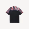 Tricou pentru bărbați cu imprimeu „extreme tie dye” și croială medie, de culoare neagră