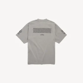 Tricou pentru bărbați WFP cu croială medie, în nuanța de gri Balenciaga Tricou pentru bărbați WFP cu croială medie, în nuanța de gri Balenciaga