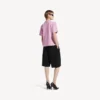 Tricou pentru femei Balenciaga Sacra Cœur cu croială medie, în nuanța roz vechi
