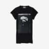 Tricou pentru femei „The Song of the Highest Tower” cu croială mică, de culoare neagră