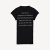 Tricou pentru femei „The Song of the Highest Tower” cu croială mică, de culoare neagră
