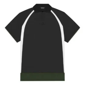 Tricou Polo casual Balenciaga FW21 pentru bărbați, cu mânecă scurtă, sport, dublu strat, negru 661507TKVA51042