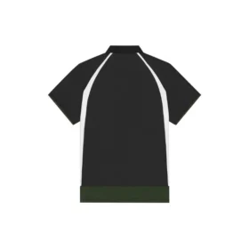Tricou Polo casual Balenciaga FW21 pentru bărbați, cu mânecă scurtă, sport, dublu strat, negru 661507TKVA51042