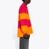 Tricou Polo cu mâneci lungi și decupaje „Raspberry Fluo Orange” 657073TKVA56667
