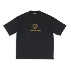 Tricou Qixi Crest cu croială medie „Negru” 612966TMVL41075