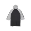 Tricou Raglan cu glugă și imprimeu 3B, oversized, „Black” 790403TQVT51083