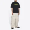 Tricou Retail Therapy, croială medie, „Negru-Galben” 612966TLVB11361