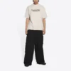 Tricou Retail Therapy cu croială medie „Ivory Black” 612966TLVB19054