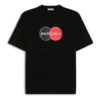 Tricou retro cu mânecă scurtă, croială largă, negru 620941TIV791000