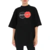 Tricou retro cu mânecă scurtă, croială largă, negru 620941TIV791000