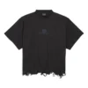Tricou scurt BB Classic Balenciaga, oversized „Negru” 783399TQVS81083