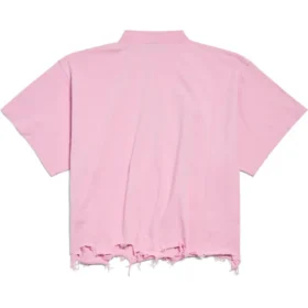 Tricou scurt BB Classic Balenciaga Oversized „Pink” 783399TQVS85708