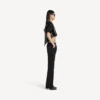 Pantaloni slim croiți pentru femei, de culoare neagră