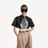 Tricou scurt pentru femei, negru