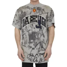 Tricou Skater Graffiti „Heather Grey” 739028TOVA71300