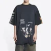 Tricou Speed Hunters cu imprimeu inversat, oversized „Black Faded” 698811TMVC90100