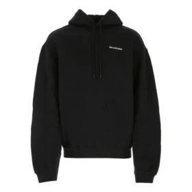Tricou sport clasic pentru bărbați Balenciaga cu imprimeu alfabet Dfil, negru 641679TJVE51000