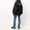 Tricou sport clasic pentru bărbați Balenciaga cu imprimeu alfabet Dfil, negru 641679TJVE51000