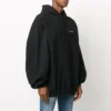 Tricou sport clasic pentru bărbați Balenciaga cu imprimeu alfabet Dfil, negru 641679TJVE51000