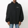 Tricou sport clasic pentru bărbați Balenciaga cu imprimeu alfabet Dfil, negru 641679TJVE51000