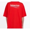 Tricou sport cu mânecă scurtă, croială largă, roșu 556102TAV446403