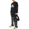 Tricou sport cu mâneci lungi, suprapus, oversized „Black White” 739027TPVF21070