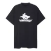 Tricou sport suprapus, oversized „Black White” 739028TPVF21070