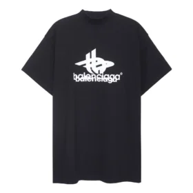 Tricou sport suprapus, oversized „Black White” 739028TPVF21070