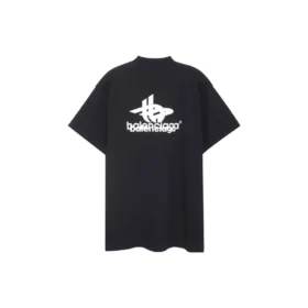 Tricou sport suprapus, oversized „Black White” 739028TPVF21070