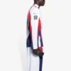 Tricou sportiv de hochei Balenciaga SS21 pentru bărbați, cu mâneci lungi, din plasă, alb 657105TKV248090