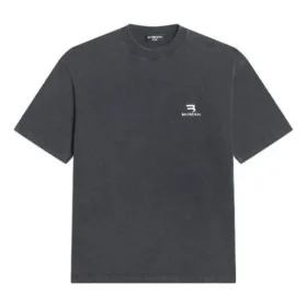 Tricou Sporty B cu croială medie „Washed Black” 612966TLV991070 Tricou Sporty B cu croială medie „Washed Black” 612966TLV991070