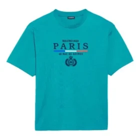 Tricou SS20 cu steagul Parisului și logo-ul Paris, croială regulată 594579TGV483640