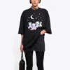 Tricou SS21 cu imprimeu Love Bear, negru 641532TJVI11000