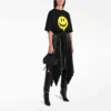 Tricou SS21 Drip Peace cu imprimeu, croială largă, negru 641655TKVA11012