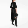 Tricou SS21 Drip Peace cu imprimeu, croială largă, negru 641655TKVA11012