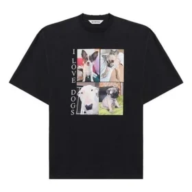 Tricou SS21 I Love Dogs Negru 641532TJVH11000