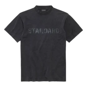 Tricou standard, croială regulată „Black Faded” 850261TTVC71041