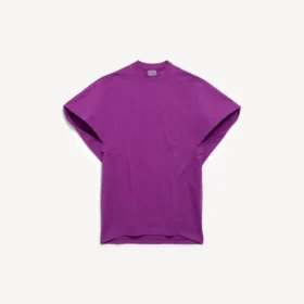 Tricou structurat pentru femei, în nuanța violet