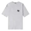 Tricou supradimensionat FBI „Heather Grey Black” 681314TLVG91380