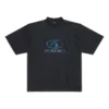 Tricou Surfer, croială medie „Black Blue” 764235TPVM31412