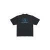 Tricou Surfer, croială medie „Black Blue” 764235TPVM31412