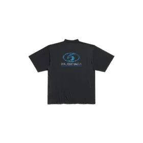 Tricou Surfer, croială medie „Black Blue” 764235TPVM31412