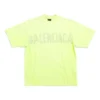 Tricou Tape Type, croială medie „Fluo Yellow” 739784TOVA97204