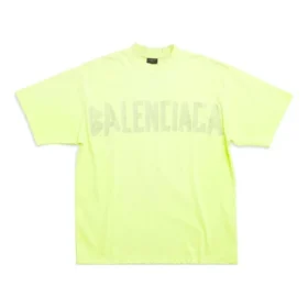 Tricou Tape Type, croială medie „Fluo Yellow” 739784TOVA97204