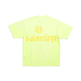 Tricou Tape Type, croială medie „Fluo Yellow” 739784TOVA97204