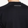 Tricou techwear pentru bărbați, cu mâneci scurte, în culorile bleumarin/alb