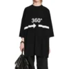 Tricou tubular 360 Oversized „Black” 720501TNVD51070