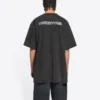 Tricou Turn Slit „Washed Black” 675016TLVB39034