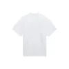 Tricou unisex alb cu mânecă scurtă, croială largă, țesătură simplă, stil retro, colecția SS21 657059TKV949000